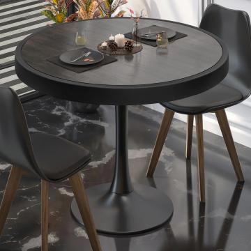 BL | Bistro Table | Ø:H 80 x 78 cm | Wenge / Black | Round