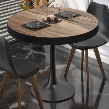 BL | Bistro Table | Ø:H 60 x 78 cm | Sheesham / Black | Round