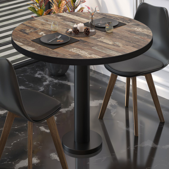 BML | Bistro table | Ø:H 80 x 75 cm | Vintage Old / Black | Round