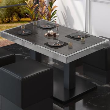 BM Bistro Lounge Table | 120x70xH36cm | Składany | Wenge/Black
