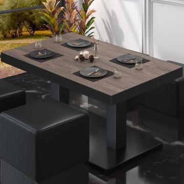 BM Bistro Lounge Table | 120x70xH36cm | Składany | Light Wenge/Black