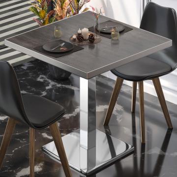 BM | Bistro table | W:D:H 60 x 60 x 75 cm | Wenge / stainless steel | Square