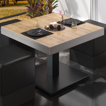 BM Bistro Lounge Table | 50x50xH41cm | Składany | Dąb/czarny