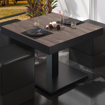 BM Bistro Lounge Table | 50x50xH41cm | Składany | Light Wenge/Black