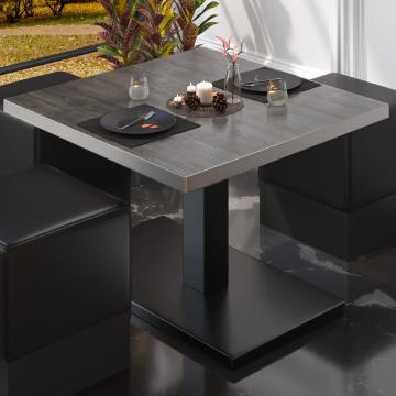 BM Bistro Lounge Table | 70x70xH41cm | Składany | Wenge/Black