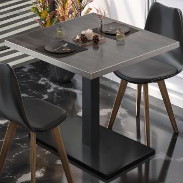 BM | Bistro Table | W:D:H 70 x 70 x 77 cm | Wenge / Black | Foldable | Square