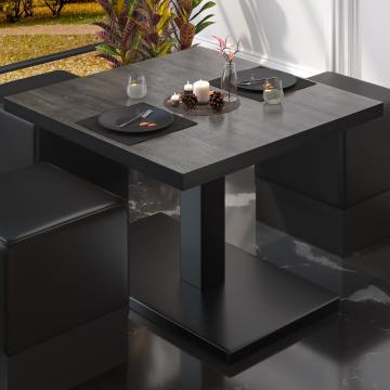 BM | Low Bistro Table | W:D:H 70 x 70 x 41 cm | Wenge / Black