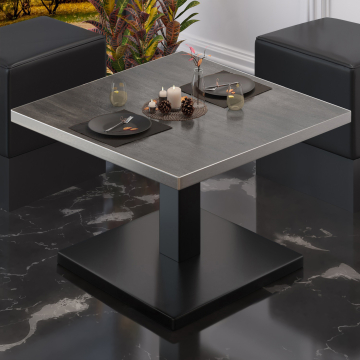 BM | Bistro Lounge Table | W:D:H 80 x 80 x 41 cm | Wenge / Czarny