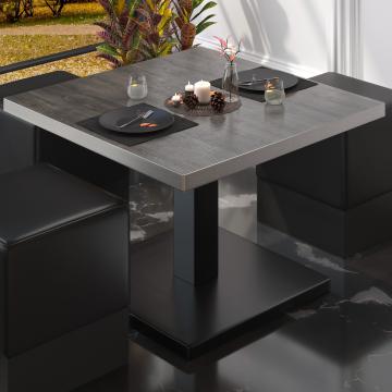 BM | Low Bistro Table | W:D:H 60 x 60 x 41 cm | Wenge / Black