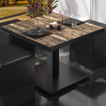 BM | Bistro Lounge Table | W:D:H 60 x 60 x 41 cm | Vintage Old / Black