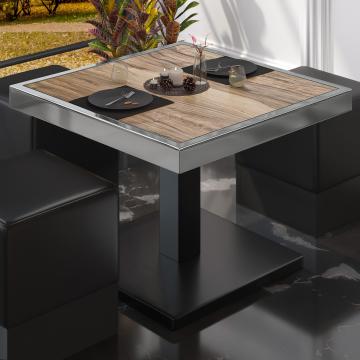 BM | Bistro Lounge Table | W:D:H 50 x 50 x 41 cm | Sheesham / Black