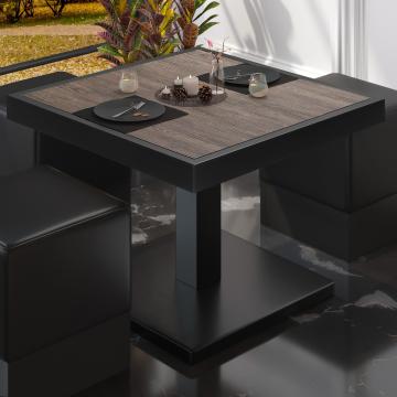BM | Bistro Lounge Table | W:D:H 50 x 50 x 41 cm | Light Wenge / Black