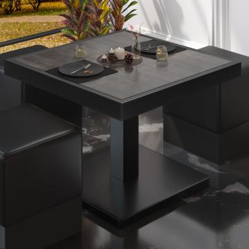 BM | Bistro Lounge Table | W:D:H 50 x 50 x 41 cm | Wenge / Czarny