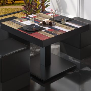 BM | Bistro Lounge Table | W:D:H 50 x 50 x 41 cm | Vintage Coloured / Black