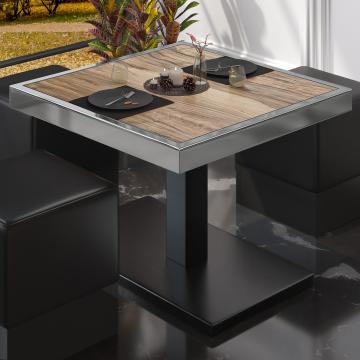 BM | Bistro Lounge Table | W:D:H 80 x 80 x 41 cm | Sheesham / Black