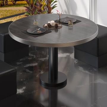BML | Low Bistro Table | Ø:H 60 x 39 cm | Wenge / Black