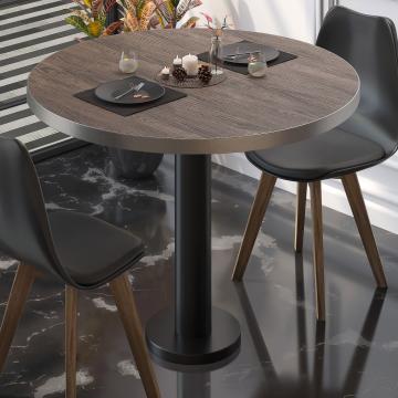 BML | Bistro Table | Ø:H 70 x 75 cm | Light wenge / black | Round