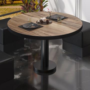 BML | Bistro Lounge Table | Ø50xH39cm | Sheesham/ Black
