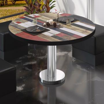 BML | Bistro Lounge Table | Ø50xH39cm | Vintage Coloured/ Stainless Steel