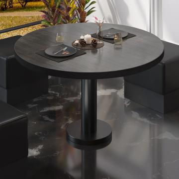 BML | Low Bistro Table | Ø:H 70 x 39 cm | Wenge / Black