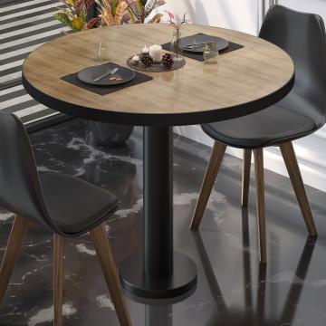 BML | Bistro Table | Ø:H 70 x 75 cm | Oak / Black | Round