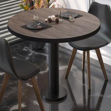 BML | Bistro Table | Ø:H 70 x 75 cm | Light wenge / black | Round