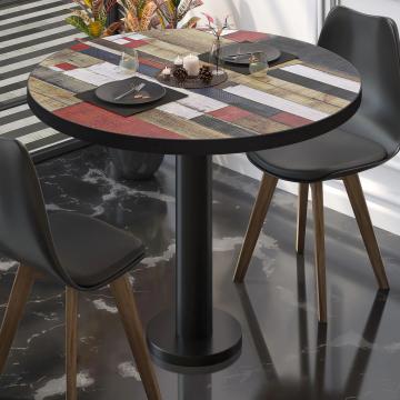 BML | Bistro Table | Ø:H 70 x 75 cm | Vintage coloured / black | Round