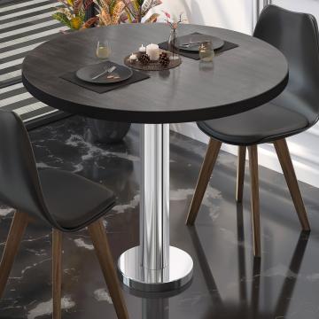 BML | Bistro Table | Ø:H 70 x 75 cm | Wenge / stainless steel | Round
