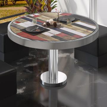 BML | Bistro Lounge Table | Ø60xH41cm | Vintage Coloured/ Stainless Steel