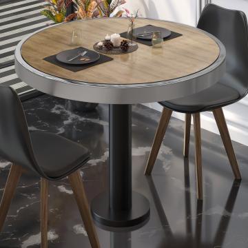 BML | Bistro Table | Ø:H 60 x 77 cm | Oak / Black | Round