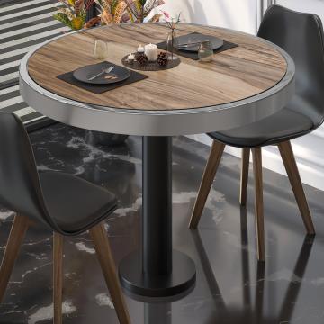 BML | Bistro Table | Ø:H 70 x 77 cm | Sheesham / Black | Round