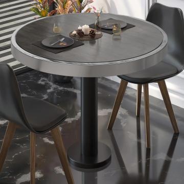 BML | Bistro Table | Ø:H 60 x 77 cm | Wenge / Black | Round