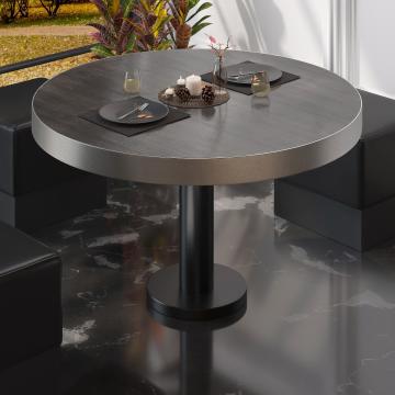 BML | Low Bistro Table | Ø:H 70 x 41 cm | Wenge / Black