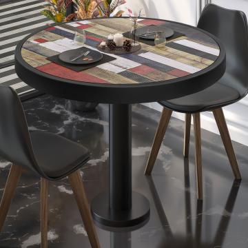 BML | Bistro Table | Ø:H 70 x 77 cm | Vintage coloured / black | Round