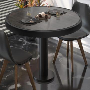 BML | Bistro Table | Ø:H 60 x 77 cm | Wenge / Black | Round
