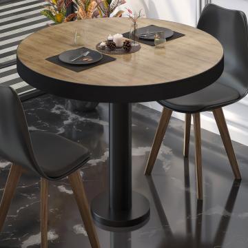 BML | Bistro Table | Ø:H 80 x 77 cm | Oak / Black | Round