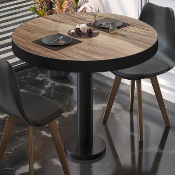 BML | Bistro Table | Ø:H 80 x 77 cm | Sheesham / Black | Round