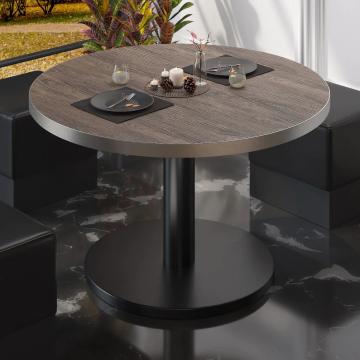BN | Low Bistro Table | Ø:H 60 x 36 cm | Light Wenge / Black