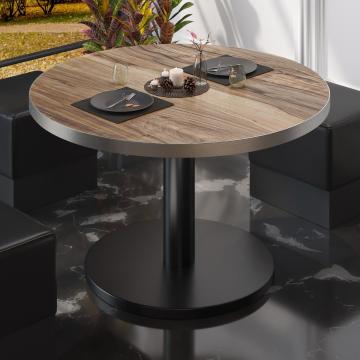 BN | Low Bistro Table | Ø:H 80 x 36 cm | Sheesham / Black
