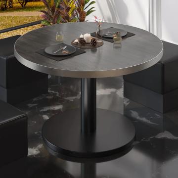 BN | Low Bistro Table | Ø:H 70 x 36 cm | Wenge / Black