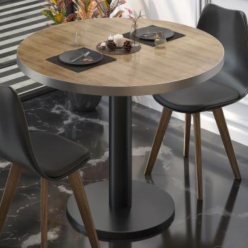 BN | Bistro Table | Ø:H 60 x 72 cm | Oak / Black | Round