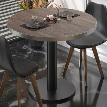 BN | Bistro Table | Ø:H 60 x 72 cm | Light wenge / black | Round