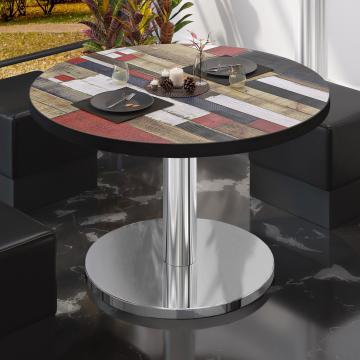 BN Bistro Lounge Table | Ø70xH36cm | Vintage Coloured/ Stainless Steel