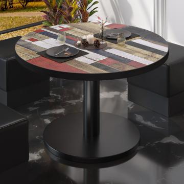 BN | Low Bistro Table | Ø:H 50 x 36 cm | Vintage-Coloured / Black