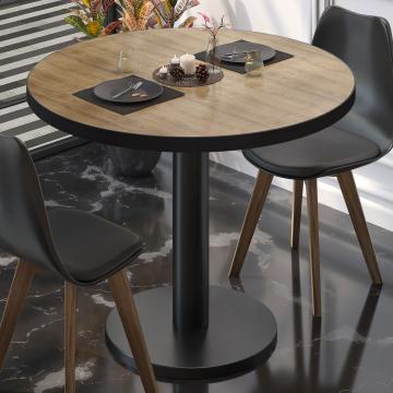 BN | Bistro Table | Ø:H 70 x 72 cm | Oak / Black | Round