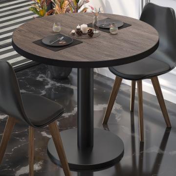 BN | Bistro Table | Ø:H 80 x 72 cm | Light wenge / black | Round