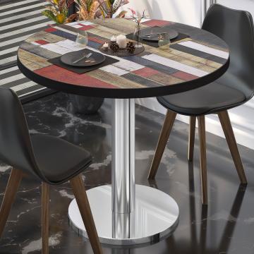 BN | Bistro Table | Ø:H 50 x 72 cm | Vintage coloured / stainless steel | Round
