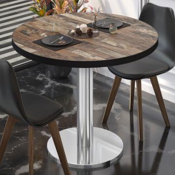 BN | Bistro Table | Ø:H 80 x 72 cm | Vintage Old / stainless steel | Round