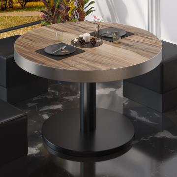 BN | Low Bistro Table | Ø:H 70 x 36 cm | Sheesham / Black