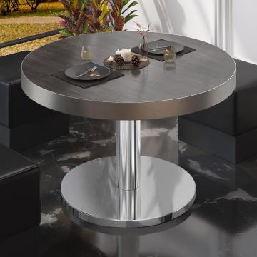 BN | Low Bistro Table | Ø:H 60 x 36 cm | Wenge / stainless steel